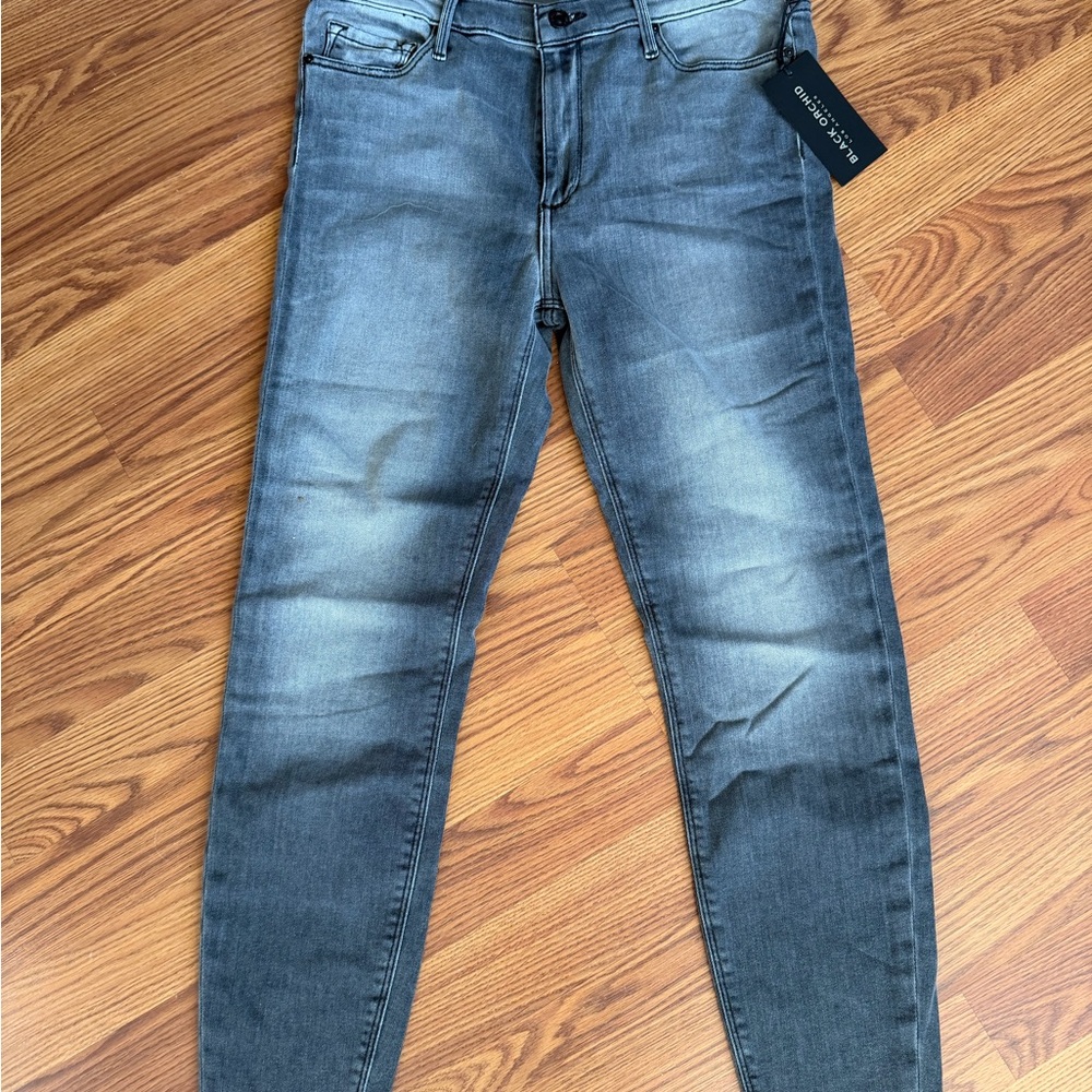 NWT Black Orchid Charcoal Gray Denim Jeans Women's 30